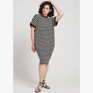 Universal Standard XS (10-12) Striped Elizabeth Easy Dress UNIVERSAL STANDARD